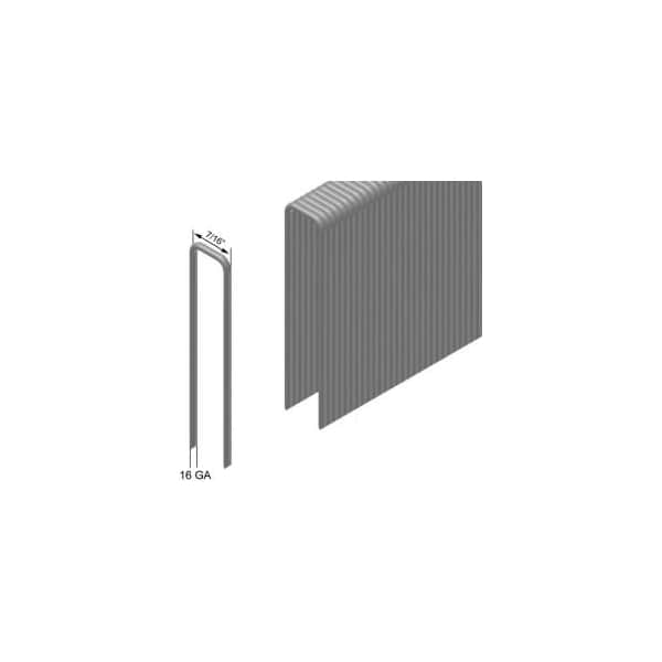 Prebena 16 Gauge Staple - 7/8in Length - 7/16in Crown - Galvanized Steel - Pkg of 10000 L22DNK - main
